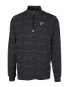 South Florida Bulls Cutter & Buck Traverse Stretch Eco Camo Print Quarter Zip Mens Big and Tall Pullover Black Mannequin Thumbnail Image
