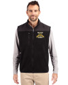 North Carolina A&T Aggies Cutter & Buck Cascade Eco Sherpa Mens Big and Tall Fleece Vest Black Front Thumbnail Image