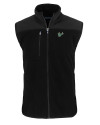 South Florida Bulls Cutter & Buck Cascade Eco Sherpa Mens Big and Tall Fleece Vest Black Mannequin Thumbnail Image