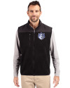 View image 1: Saint Louis Billikens Cutter & Buck Cascade Eco Sherpa Mens Big and Tall Fleece Vest Black Front
