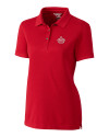 Miami Marlins City Connect Cutter & Buck Advantage Eco Tri-Blend Pique Womens Polo Red Mannequin Thumbnail Image