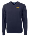 Milwaukee Brewers City Connect Cutter & Buck Lakemont Tri-Blend Mens V-Neck Pullover Sweater Liberty Navy Mannequin Thumbnail Image