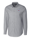 Chicago Cubs City Connect Cutter & Buck Stretch Oxford Mens Long Sleeve Dress Shirt Charcoal Mannequin Thumbnail Image
