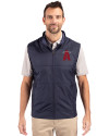 Los Angeles Angels City Connect Cutter & Buck Stealth Hybrid Quilted Mens Windbreaker Vest Liberty Navy Front Thumbnail Image