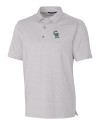 Colorado Rockies City Connect Cutter & Buck Forge Heathered Stretch Mens Polo Polished Heather Mannequin Thumbnail Image