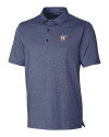 Houston Astros City Connect Cutter & Buck Forge Heathered Stretch Mens Polo Indigo Heather Mannequin Thumbnail Image
