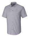 Chicago White Sox City Connect Cutter & Buck Stretch Oxford Mens Big and Tall Short Sleeve Dress Shirt Charcoal Mannequin Thumbnail Image