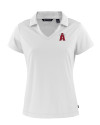 Los Angeles Angels City Connect Cutter & Buck Daybreak Eco Recycled Womens V-neck Polo White Mannequin Thumbnail Image