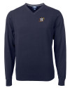 Houston Astros City Connect Cutter & Buck Lakemont Tri-Blend Mens Big and Tall V-Neck Pullover Sweater Liberty Navy Mannequin Thumbnail Image