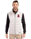 Los Angeles Angels City Connect Cutter & Buck Evoke Hybrid Softshell Recycled Mens Full Zip Vest CONCRETE Front Thumbnail Image