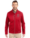 Los Angeles Angels City Connect Cutter & Buck Evoke Softshell Recycled Full Zip Mens Jacket Cardinal Red Front Thumbnail Image