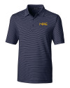 Milwaukee Brewers City Connect Cutter & Buck Forge Pencil Stripe Stretch Mens Polo Liberty Navy Mannequin Thumbnail Image