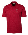 Los Angeles Angels City Connect Cutter & Buck Advantage Tri-Blend Space Dye Mens Polo Dark Cardinal Red Mannequin Thumbnail Image