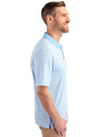 Boston Red Sox City Connect Cutter & Buck Forge Tonal Stripe Stretch Mens Polo Atlas Light Blue Side Thumbnail Image