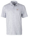 Washington Nationals City Connect Cutter & Buck Pike Constellation Print Stretch Mens Polo Polished Medium Gray Mannequin Thumbnail Image