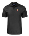 San Francisco Giants City Connect Cutter & Buck Pike Eco Tonal Geo Print Stretch Recycled Mens Big & Tall Polo Black Mannequin Thumbnail Image