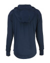New Hampshire Wildcats College Vault Cutter & Buck Daybreak Eco Recycled Womens Half Zip Hoodie Navy Blue Mannequin Back Thumbnail Image