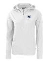 New Hampshire Wildcats College Vault Cutter & Buck Daybreak Eco Recycled Womens Half Zip Hoodie White Mannequin Thumbnail Image