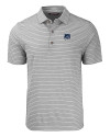 View image 3: New Hampshire Wildcats College Vault Cutter & Buck Forge Recycled Heather Stripe Four-Way Stretch Mens Big & Tall Polo Elemental Grey Heather Mannequin