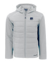 New Hampshire Wildcats College Vault Cutter & Buck Evoke Hybrid Softshell Recycled Full Zip Mens Hooded Jacket CONCRETE Mannequin Thumbnail Image