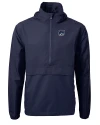 New Hampshire Wildcats College Vault Cutter & Buck Charter Eco Recycled Mens Anorak Jacket Navy Blue Mannequin Thumbnail Image
