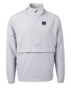 New Hampshire Wildcats College Vault Cutter & Buck Charter Eco Recycled Mens Anorak Jacket Polished Medium Gray Mannequin Thumbnail Image