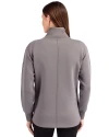 Los Angeles Angels Cutter & Buck Roam Epic Versatility Full Zip Recycled Womens Jacket Elemental Grey Back Thumbnail Image