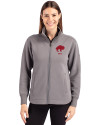 Buffalo Bills Historic Cutter & Buck Roam Epic Versatility Full Zip Recycled Womens Jacket Elemental Grey Front Thumbnail Image
