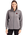 Louisville Cardinals Alumni Cutter & Buck Roam Epic Versatility Full Zip Recycled Womens Jacket Elemental Grey Front Thumbnail Image