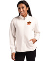 View image 7: Oklahoma State Cowboys Alumni Cutter & Buck Roam Recycled Buttery-Soft Knit Womens Full Zip Jacket Shell Front