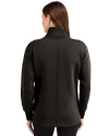 Kansas Jayhawks Alumni Cutter & Buck Roam Epic Versatility Full Zip Recycled Womens Jacket Black Back Thumbnail Image