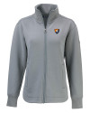 Illinois Fighting Illini College Vault Cutter & Buck Roam Epic Versatility Full Zip Recycled Womens Jacket Elemental Grey Mannequin Thumbnail Image