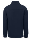 New England Patriots NFL Helmet Cutter & Buck Roam Epic Versatility Recycled Quarter Zip Mens Pullover Navy Blue Mannequin Back Thumbnail Image