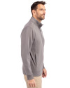 Denver Broncos NFL Helmet Cutter & Buck Roam Epic Versatility Recycled Quarter Zip Mens Pullover Elemental Grey Side Thumbnail Image