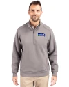 Seattle Seahawks Historic Cutter & Buck Roam Epic Versatility Recycled Quarter Zip Mens Pullover Elemental Grey Front Thumbnail Image