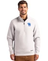 Kentucky Wildcats Alumni Cutter & Buck Roam Epic Versatility Recycled Quarter Zip Mens Pullover Solitare Front Thumbnail Image