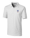 New York Mets Stars & Stripes Cutter & Buck Forge Pencil Stripe Stretch Mens Polo White Mannequin Thumbnail Image