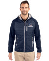 Chicago Bears Americana Cutter & Buck Rainier Primaloft Mens Eco Full Zip Hybrid Jacket Dark Navy Front Thumbnail Image