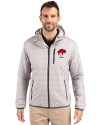 Buffalo Bills Historic Cutter & Buck Rainier Primaloft Eco Mens Full Zip Hooded Jacket Polished Medium Gray Front Thumbnail Image