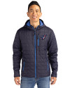 Arizona Cardinals Americana Cutter & Buck Rainier Primaloft Eco Mens Full Zip Hooded Jacket Dark Navy Front Thumbnail Image