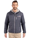 Seattle Seahawks Americana Cutter & Buck Rainier Primaloft Eco Mens Full Zip Hooded Jacket Anthracite Melange Front Thumbnail Image