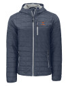 Texas Longhorns Alumni Cutter & Buck Rainier Primaloft Eco Mens Full Zip Hooded Jacket Anthracite Melange Mannequin Thumbnail Image