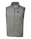New Hampshire Wildcats College Vault Cutter & Buck Mainsail Sweater-Knit Mens Big and Tall Full Zip Vest Polished Heather Mannequin Thumbnail Image