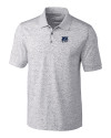 New Hampshire Wildcats College Vault Cutter & Buck Advantage Tri-Blend Space Dye Mens Big and Tall Polo Elemental Grey Mannequin Thumbnail Image