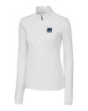 New Hampshire Wildcats College Vault Cutter & Buck Traverse Stretch Eco Quarter Zip Womens Pullover White Mannequin Thumbnail Image