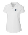 New Hampshire Wildcats College Vault Cutter & Buck Forge Stretch Womens Short Sleeve Polo White Mannequin Thumbnail Image