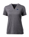 New Hampshire Wildcats College Vault Cutter & Buck Forge Eco Heathered Stretch Womens Blade Top Charcoal Heather Mannequin Thumbnail Image