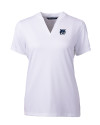 New Hampshire Wildcats College Vault Cutter & Buck Forge Eco Heathered Stretch Womens Blade Top White Mannequin Thumbnail Image