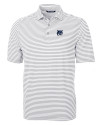 New Hampshire Wildcats College Vault Cutter & Buck Virtue Eco Pique Stripe Recycled Mens Polo Polished Medium Gray Mannequin Thumbnail Image