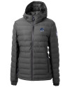 New Hampshire Wildcats College Vault Cutter & Buck Mission Ridge Repreve® Eco Insulated Womens Puffer Jacket Elemental Grey Mannequin Thumbnail Image